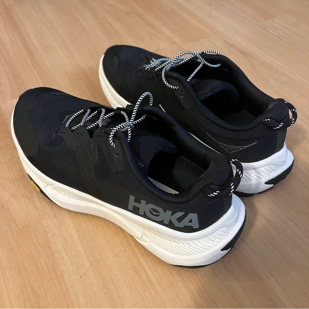 HOKA Black and White Running Shoes